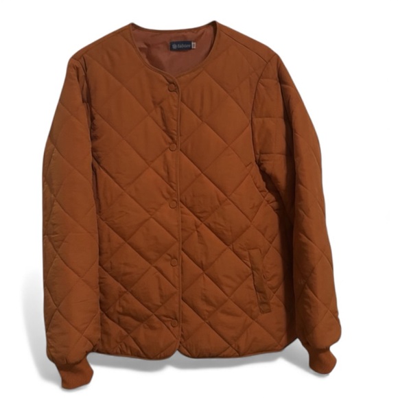 Quilted Brown Utility Jacket - Picture 5 of 6